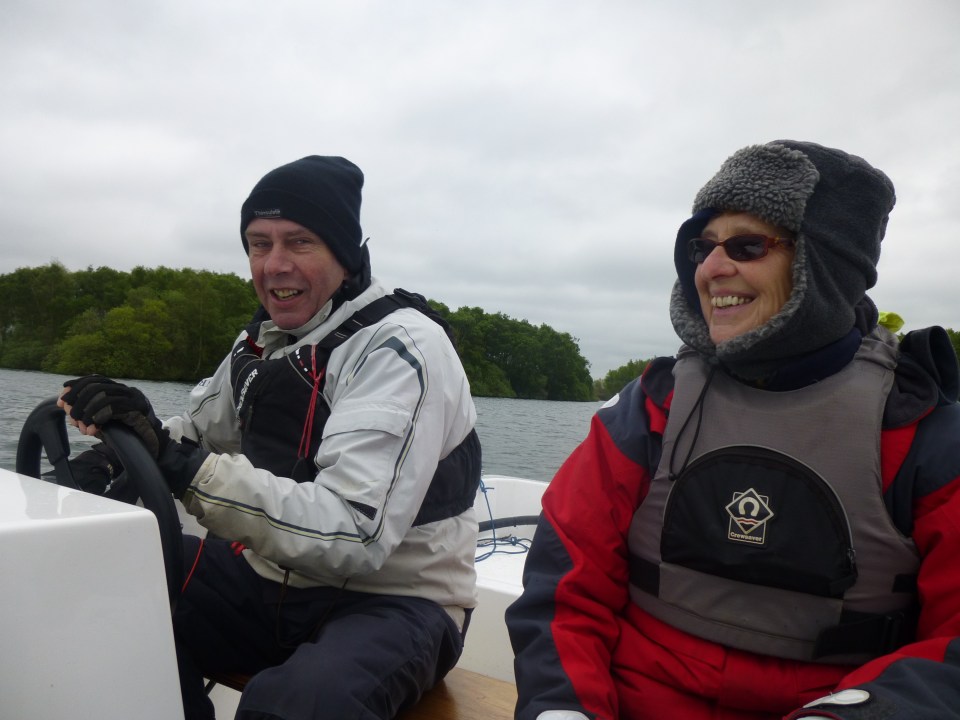 Richard and Jo rescue boat 3 , yes its the end of May P1000047