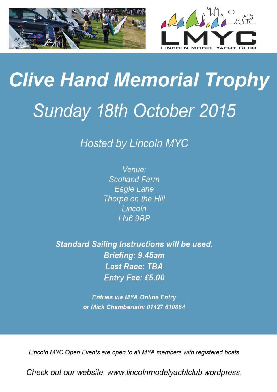 Clive Hand Memorial 2015 Poster